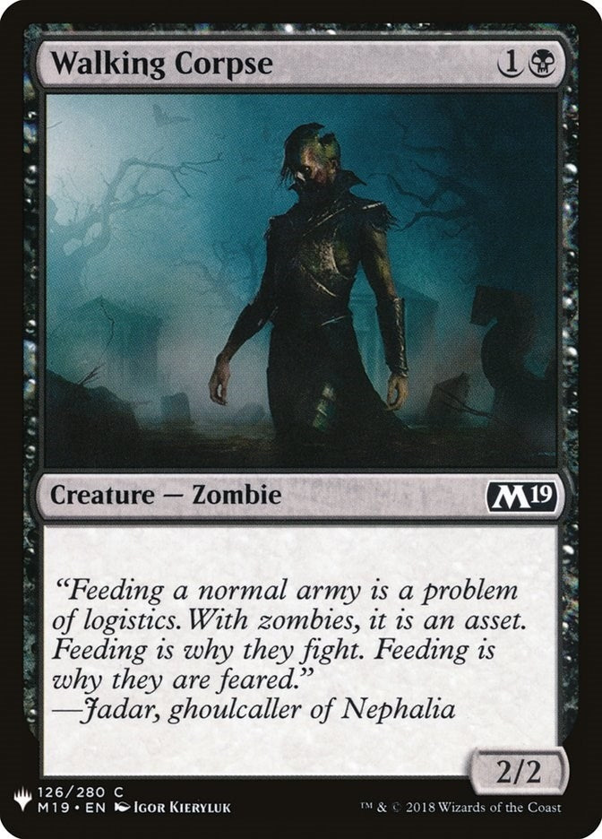 Image for Walking Corpse (126) [The List Reprints] - Magic: The Gathering