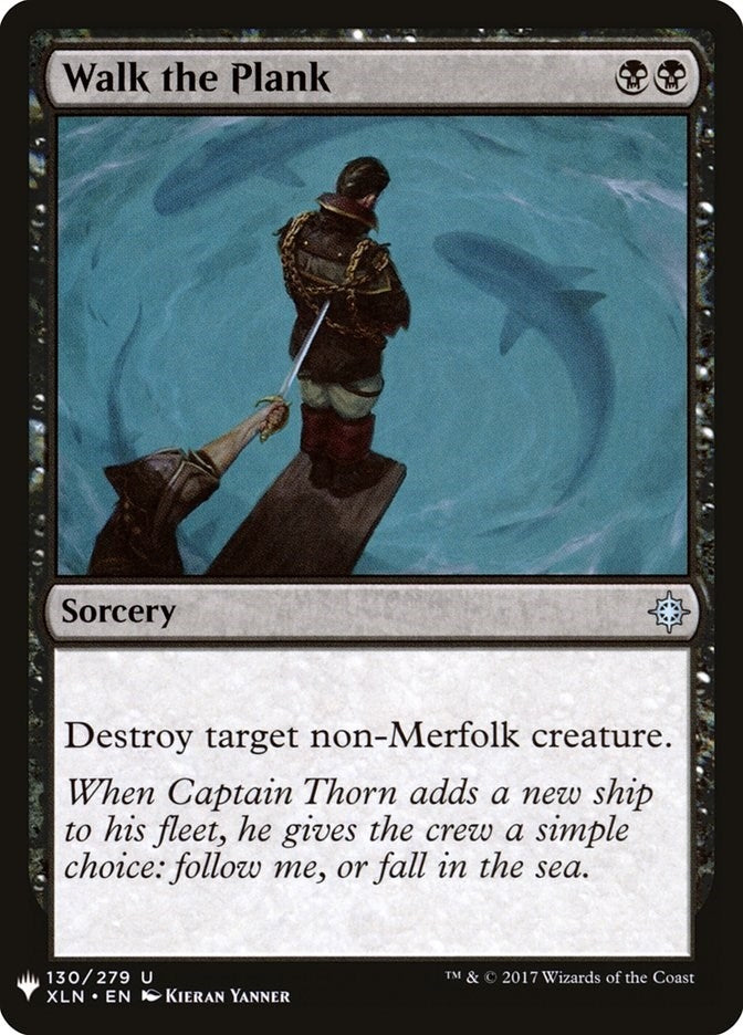 Image for Walk the Plank (130) [The List Reprints] - Magic: The Gathering