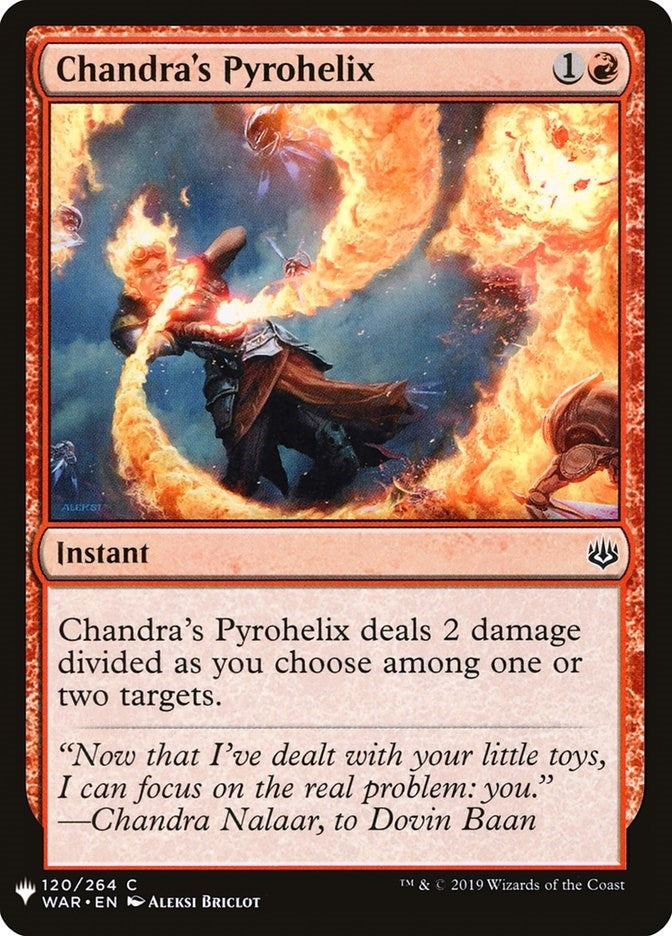 Image for Chandra's Pyrohelix (120) [The List Reprints] - Magic: The Gathering