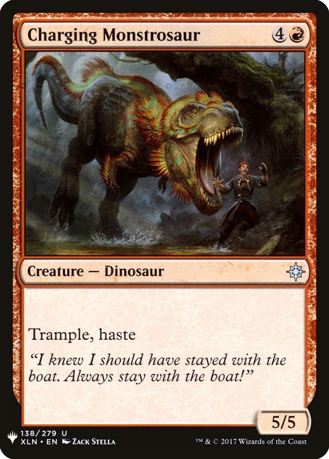 Image for Charging Monstrosaur (138) [The List Reprints] - Magic: The Gathering