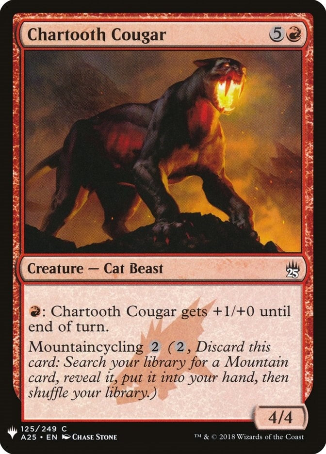 Image for Chartooth Cougar (125) [The List Reprints] - Magic: The Gathering
