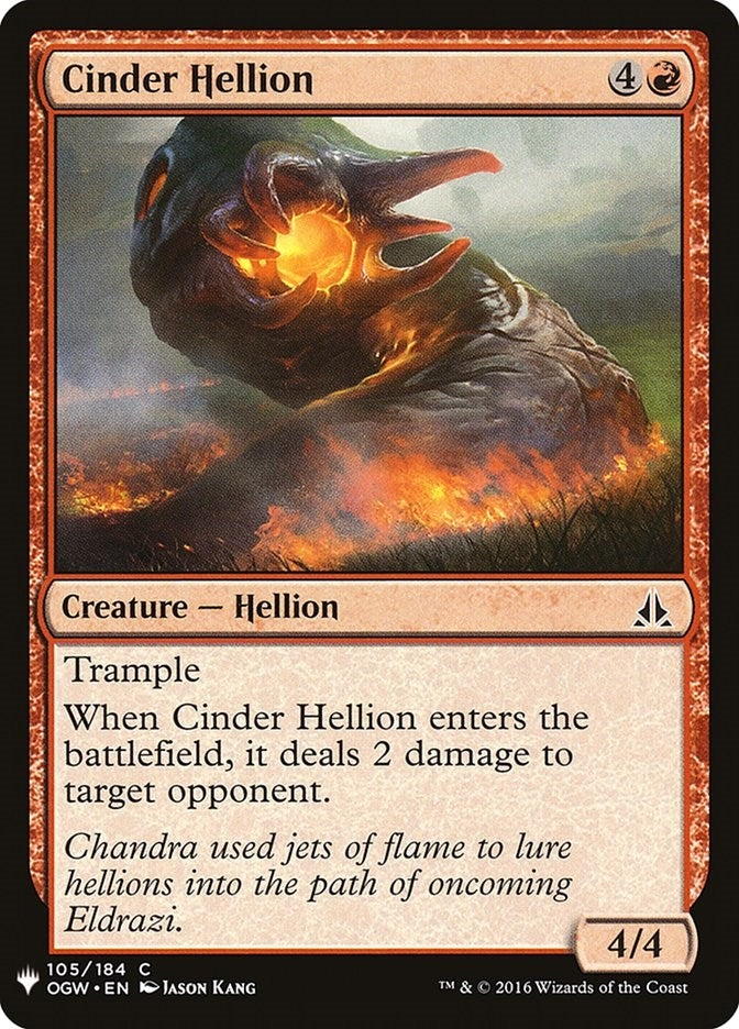 Image for Cinder Hellion (105) [The List Reprints] - Magic: The Gathering