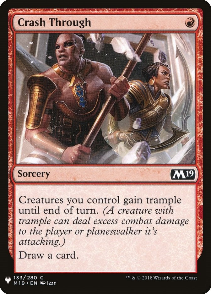 Image for Crash Through (133) [The List Reprints] - Magic: The Gathering