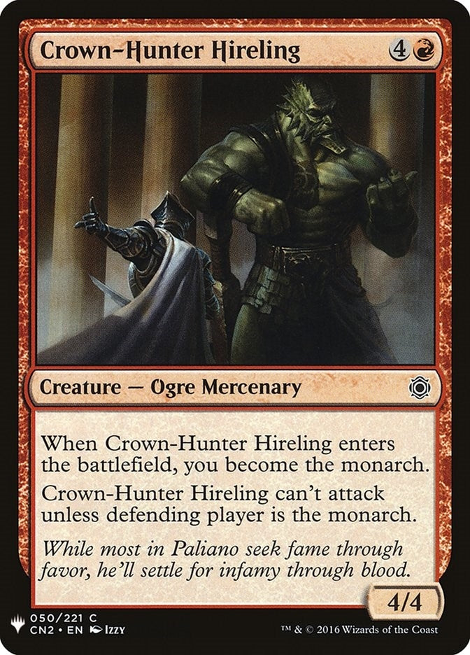 Image for Crown-Hunter Hireling (50) [The List Reprints] - Magic: The Gathering