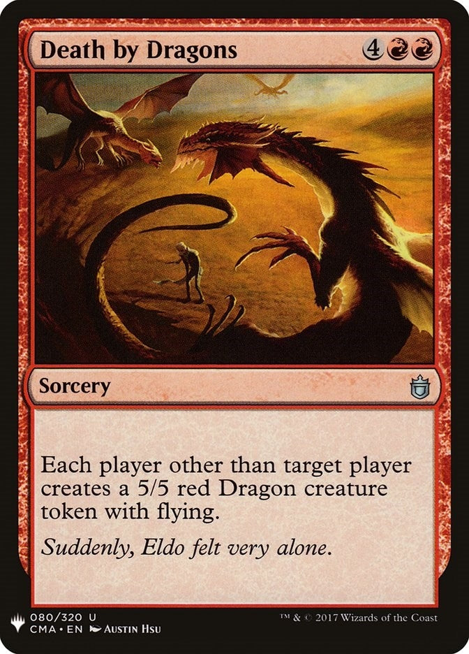 Image for Death by Dragons (80) [The List Reprints] - Magic: The Gathering