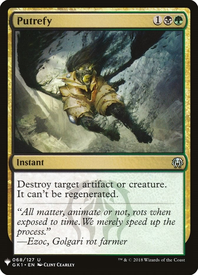 Image for Putrefy (GK1) (68) [The List Reprints] - Magic: The Gathering