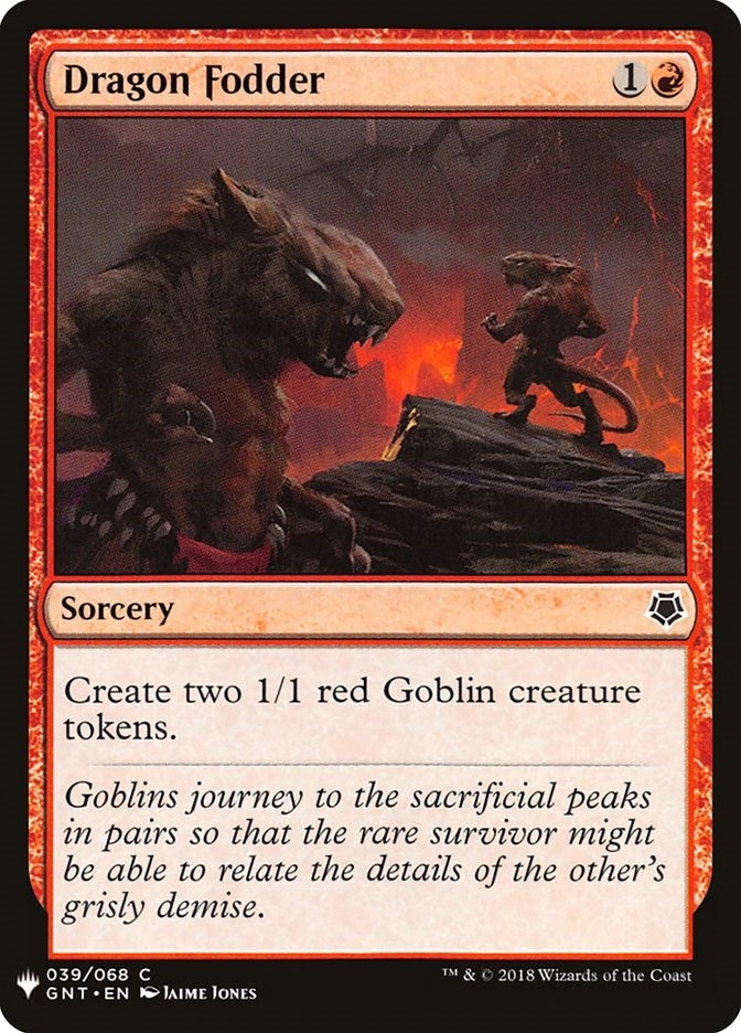 Image for Dragon Fodder (39) [The List Reprints] - Magic: The Gathering