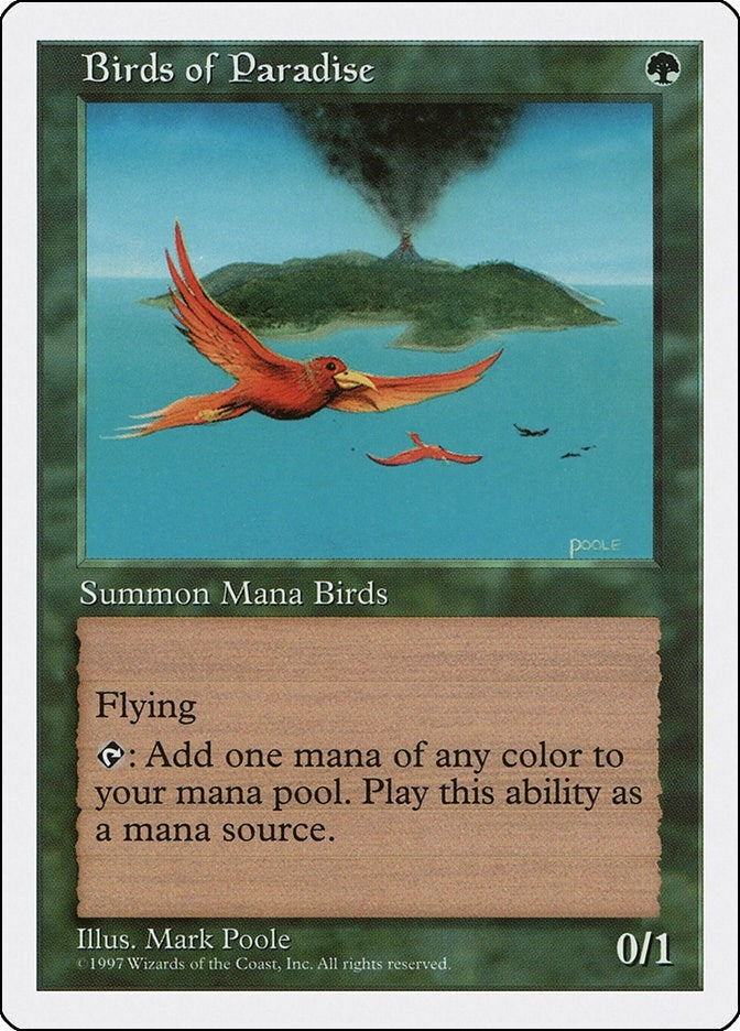 Image for Birds of Paradise (142) [Fifth Edition] - Magic: The Gathering