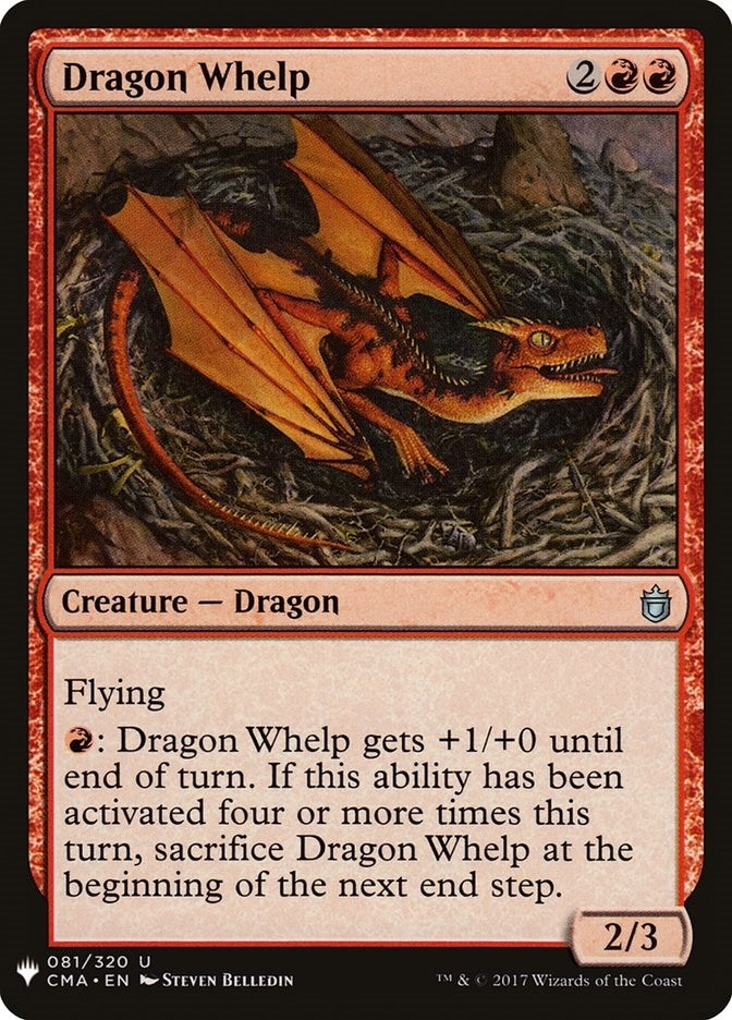 Image for Dragon Whelp (81) [The List Reprints] - Magic: The Gathering