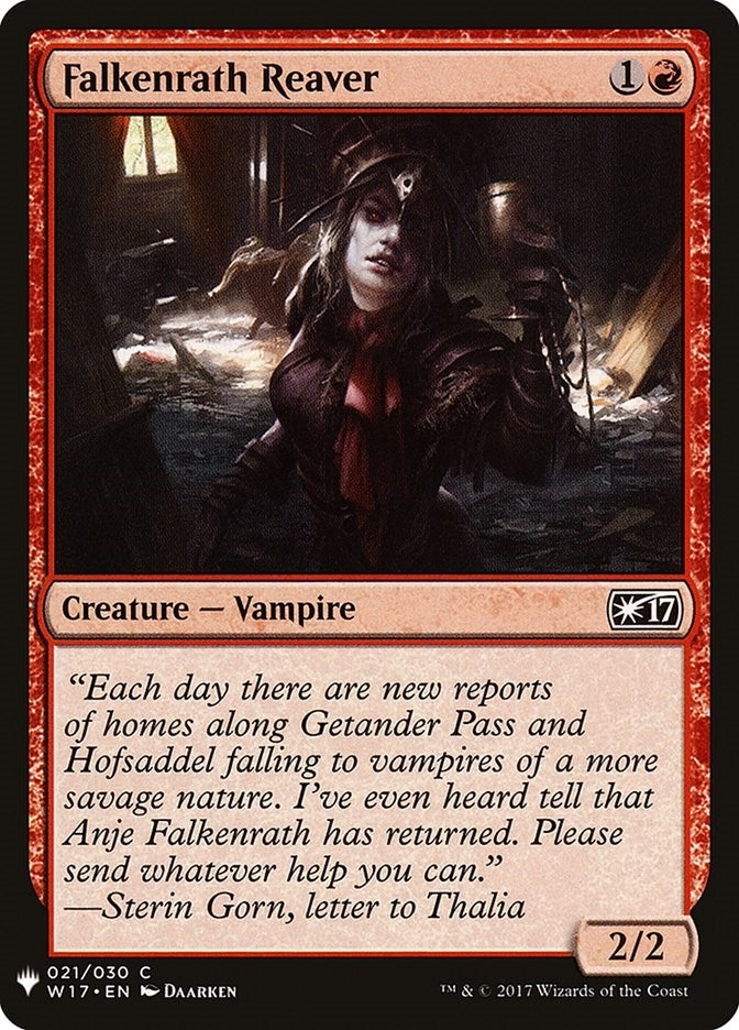 Image for Falkenrath Reaver (21) [The List Reprints] - Magic: The Gathering