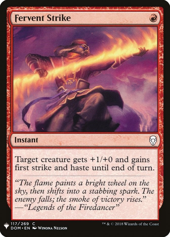 Image for Fervent Strike (117) [The List Reprints] - Magic: The Gathering