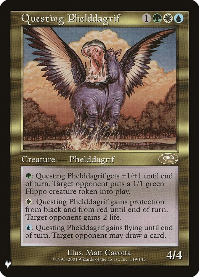 Image for Questing Phelddagrif (119) [The List Reprints] - Magic: The Gathering