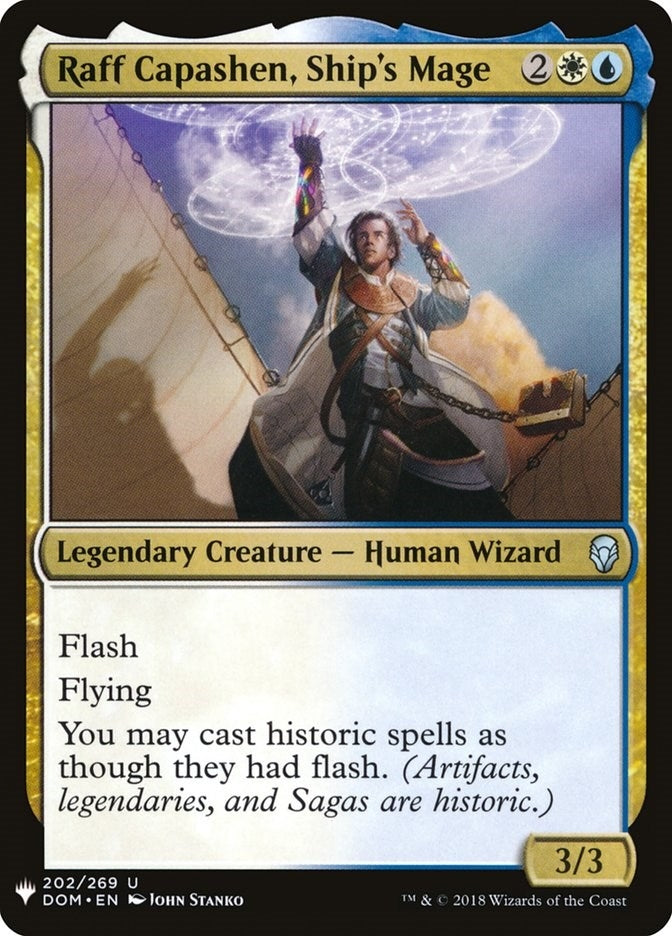 Image for Raff Capashen, Ship's Mage (202) [The List Reprints] - Magic: The Gathering