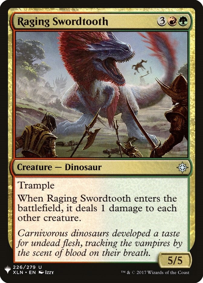 Image for Raging Swordtooth (226) [The List Reprints] - Magic: The Gathering