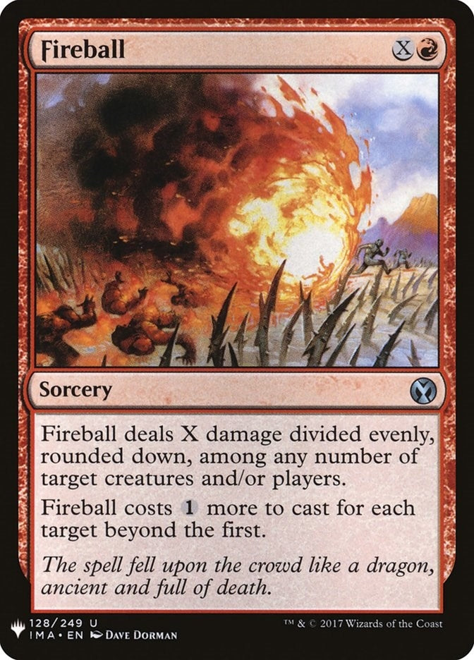 Image for Fireball (IMA) (128) [The List Reprints] - Magic: The Gathering