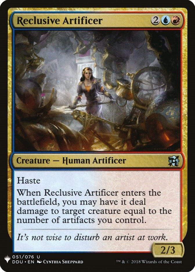 Image for Reclusive Artificer (51) [The List Reprints] - Magic: The Gathering