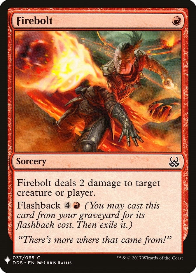Image for Firebolt (37) [The List Reprints] - Magic: The Gathering