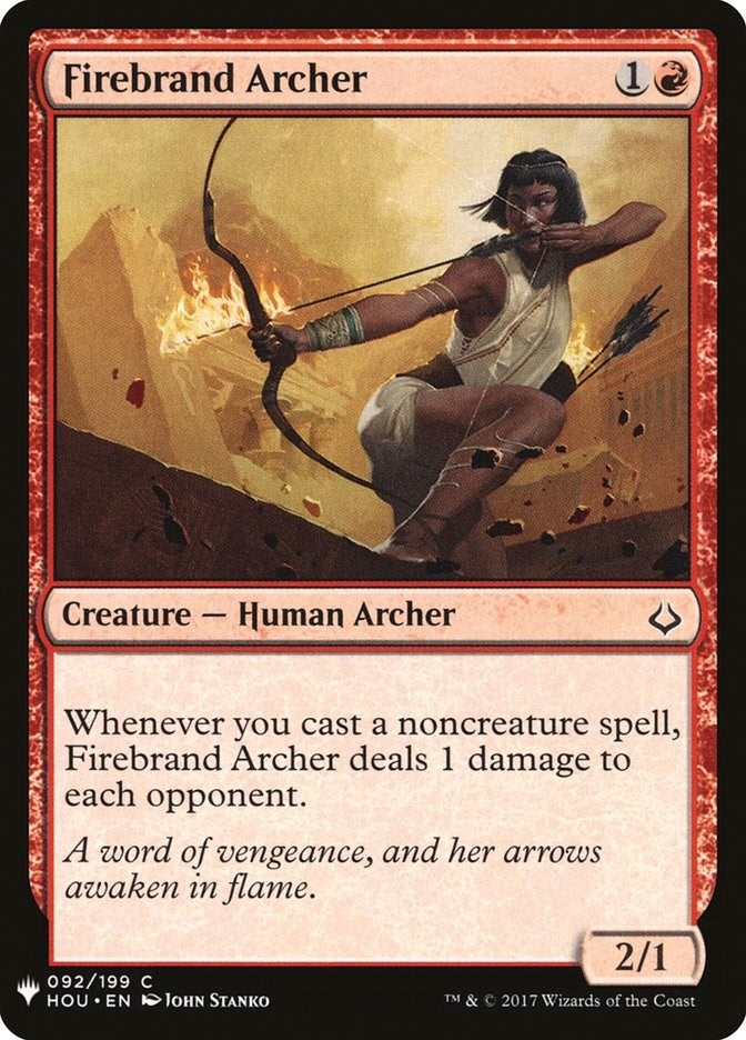 Image for Firebrand Archer (92) [The List Reprints] - Magic: The Gathering