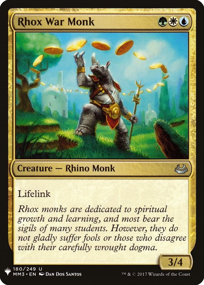 Image for Rhox War Monk (180) [The List Reprints] - Magic: The Gathering