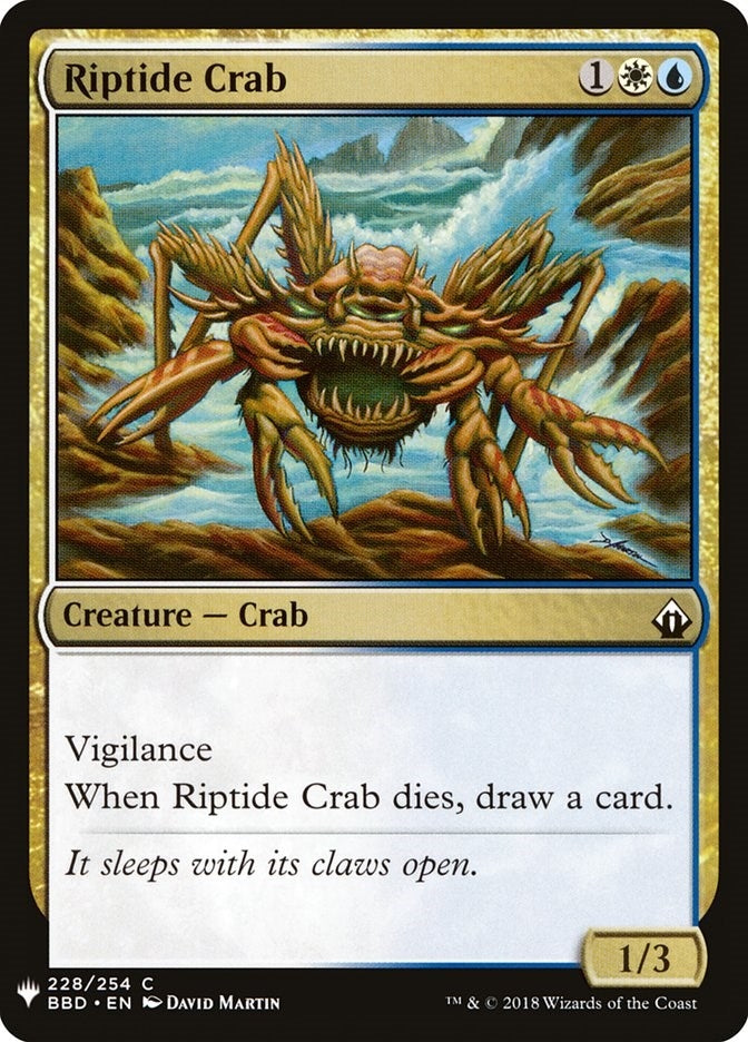Image for Riptide Crab (228) [The List Reprints] - Magic: The Gathering