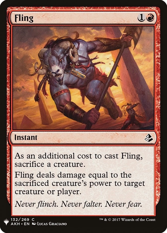Image for Fling (132) [The List Reprints] - Magic: The Gathering