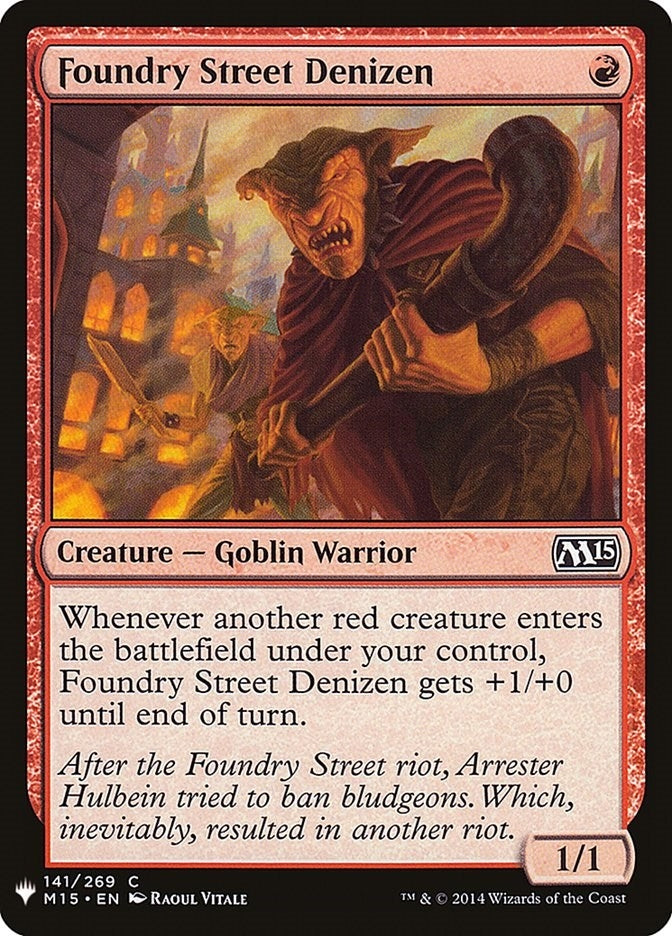 Image for Foundry Street Denizen (141) [The List Reprints] - Magic: The Gathering