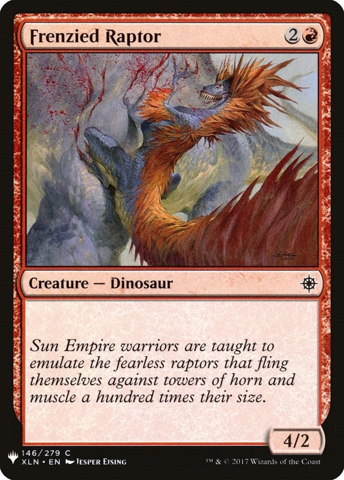 Image for Frenzied Raptor (146) [The List Reprints] - Magic: The Gathering