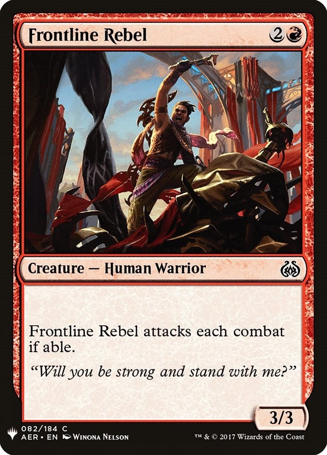 Image for Frontline Rebel (82) [The List Reprints] - Magic: The Gathering