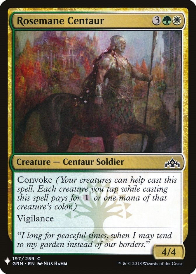 Image for Rosemane Centaur (197) [The List Reprints] - Magic: The Gathering