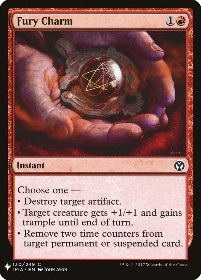 Image for Fury Charm (130) [The List Reprints] - Magic: The Gathering