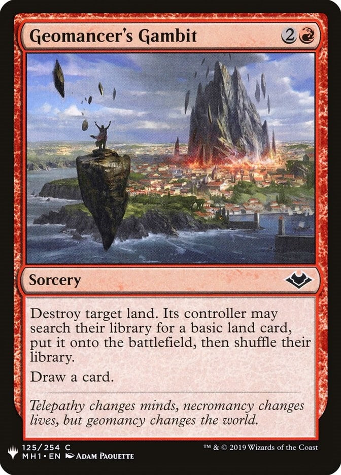 Image for Geomancer's Gambit (125) [The List Reprints] - Magic: The Gathering