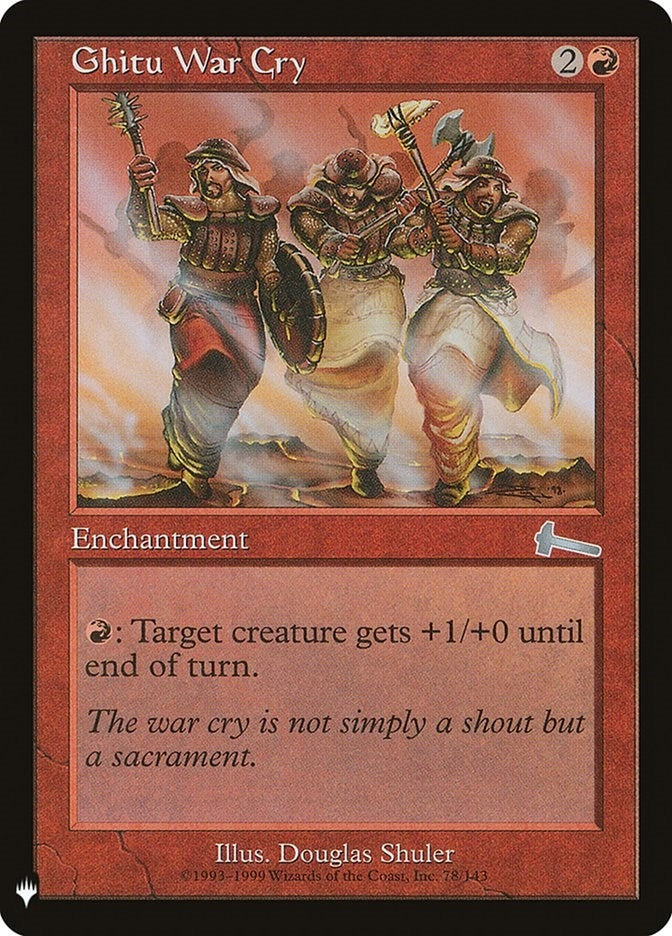 Ghitu War Cry (78) [The List Reprints]
