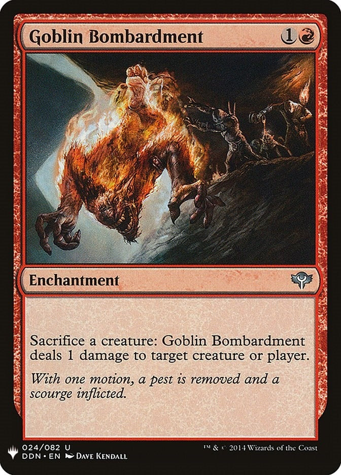 Image for Goblin Bombardment (24) [The List Reprints] - Magic: The Gathering