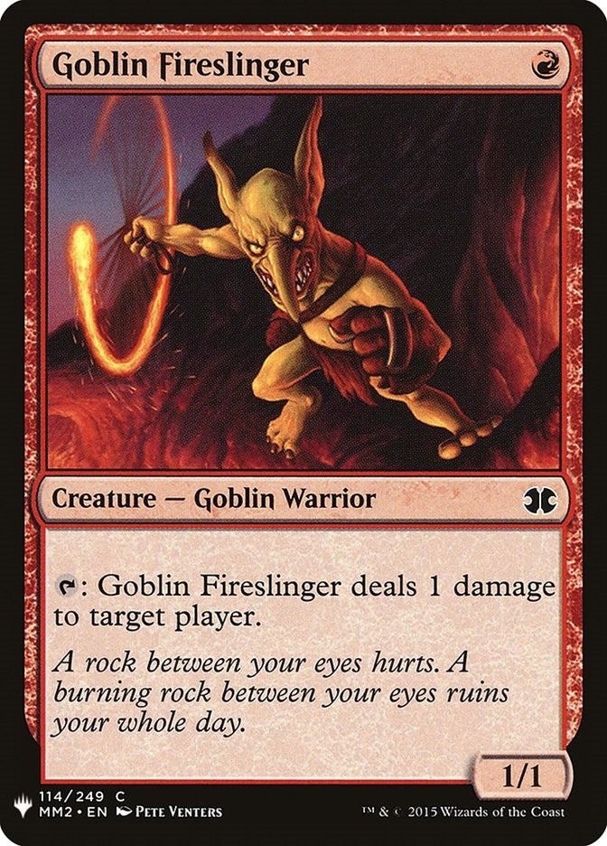 Image for Goblin Fireslinger (114) [The List Reprints] - Magic: The Gathering