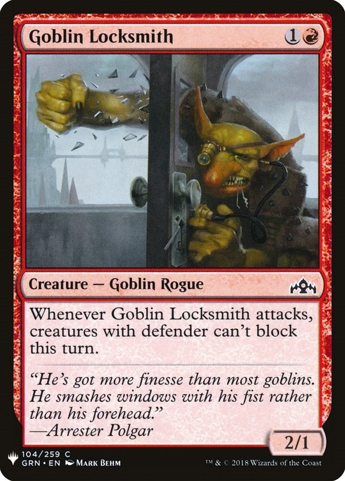Image for Goblin Locksmith (104) [The List Reprints] - Magic: The Gathering