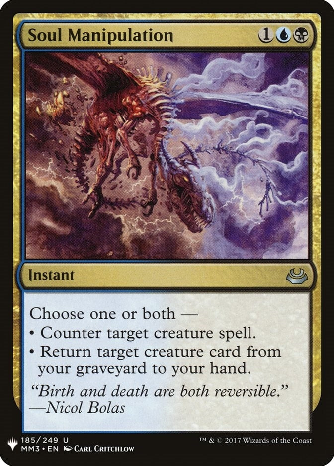 Image for Soul Manipulation (185) [The List Reprints] - Magic: The Gathering