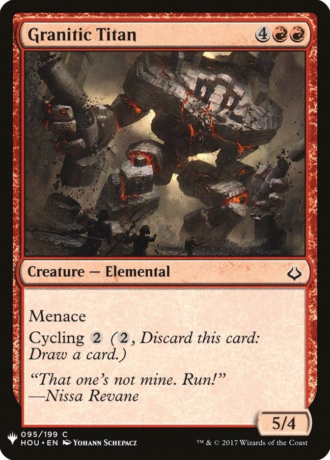 Image for Granitic Titan (95) [The List Reprints] - Magic: The Gathering