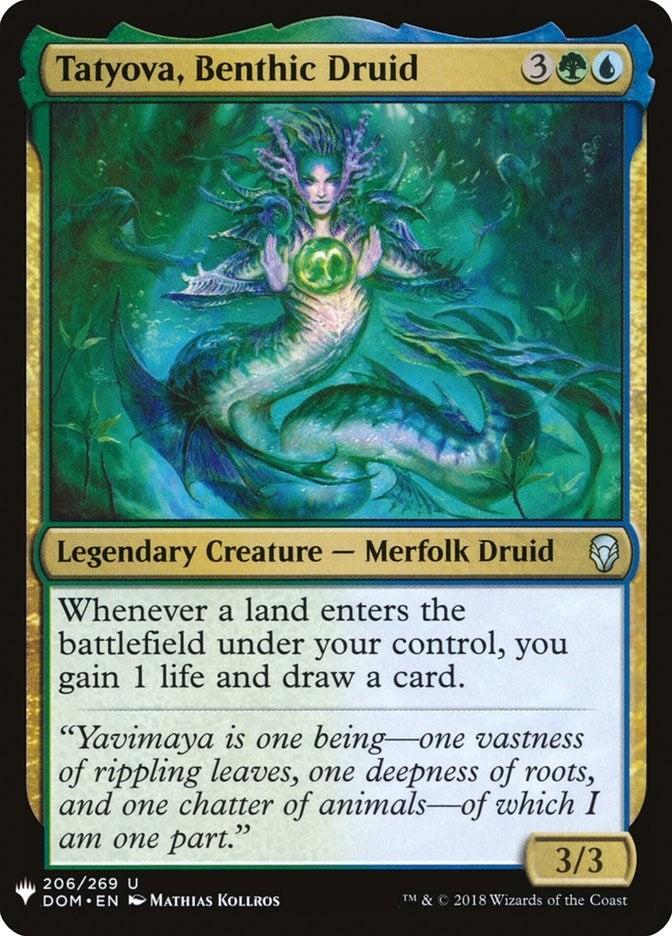 Image for Tatyova, Benthic Druid (206) [The List Reprints] - Magic: The Gathering