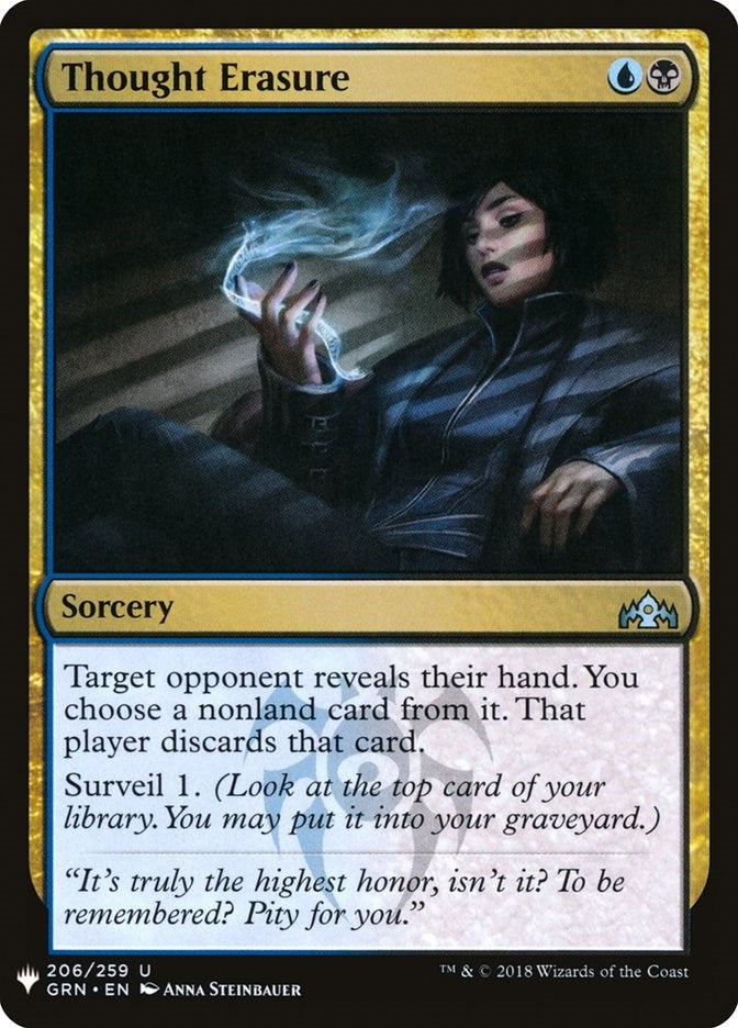 Image for Thought Erasure (206) [The List Reprints] - Magic: The Gathering