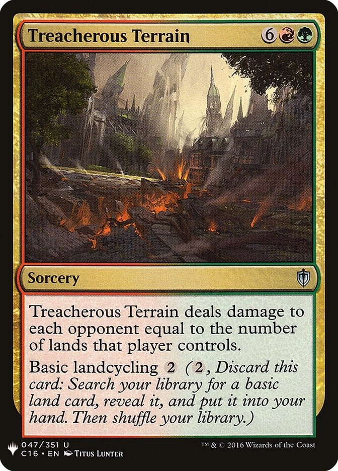 Image for Treacherous Terrain (047/351) [The List Reprints] - Magic: The Gathering