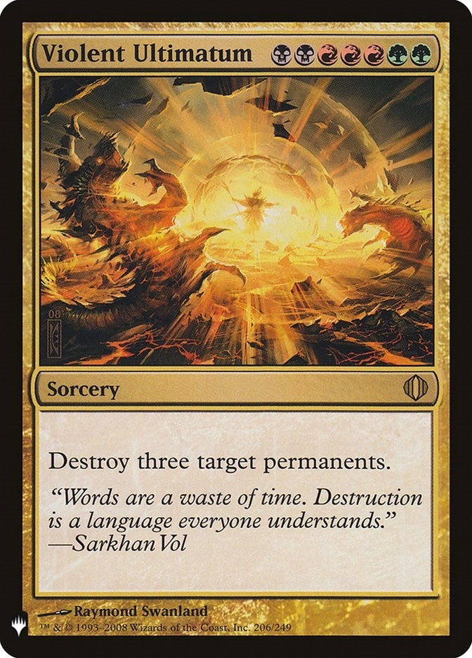 Image for Violent Ultimatum (206/249) [The List Reprints] - Magic: The Gathering