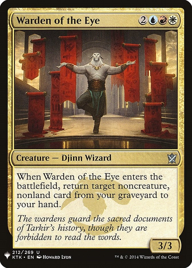 Image for Warden of the Eye (212) [The List Reprints] - Magic: The Gathering