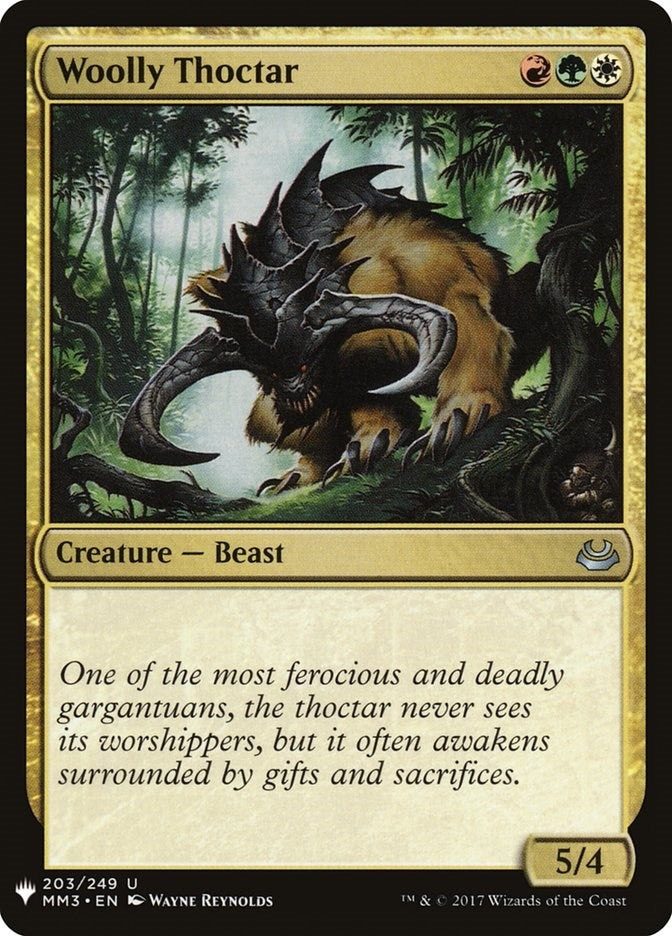 Image for Woolly Thoctar (203) [The List Reprints] - Magic: The Gathering