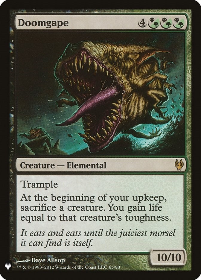 Image for Doomgape (65/90) [The List Reprints] - Magic: The Gathering