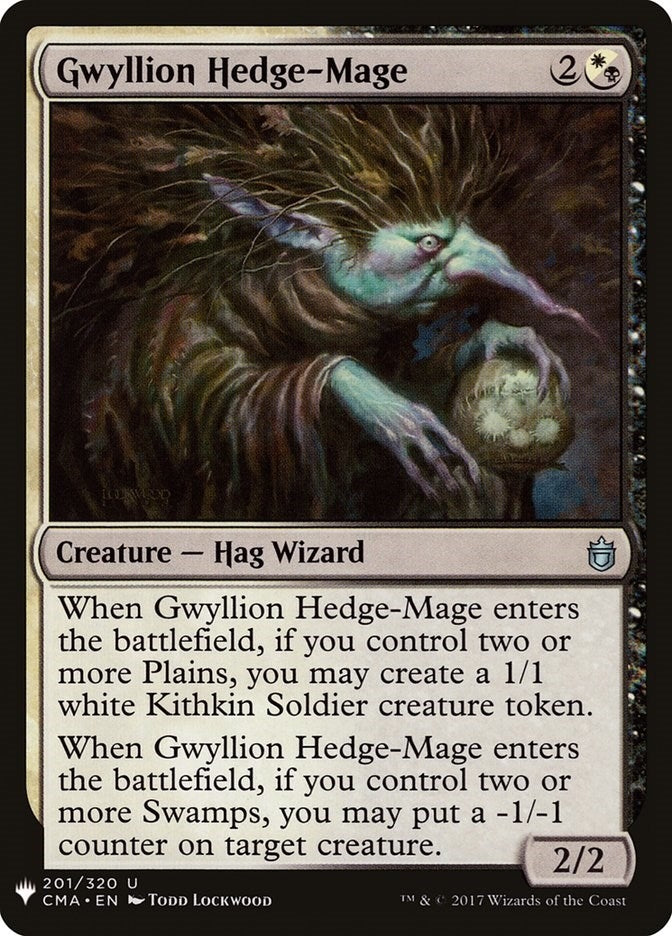 Image for Gwyllion Hedge-Mage (201) [The List Reprints] - Magic: The Gathering