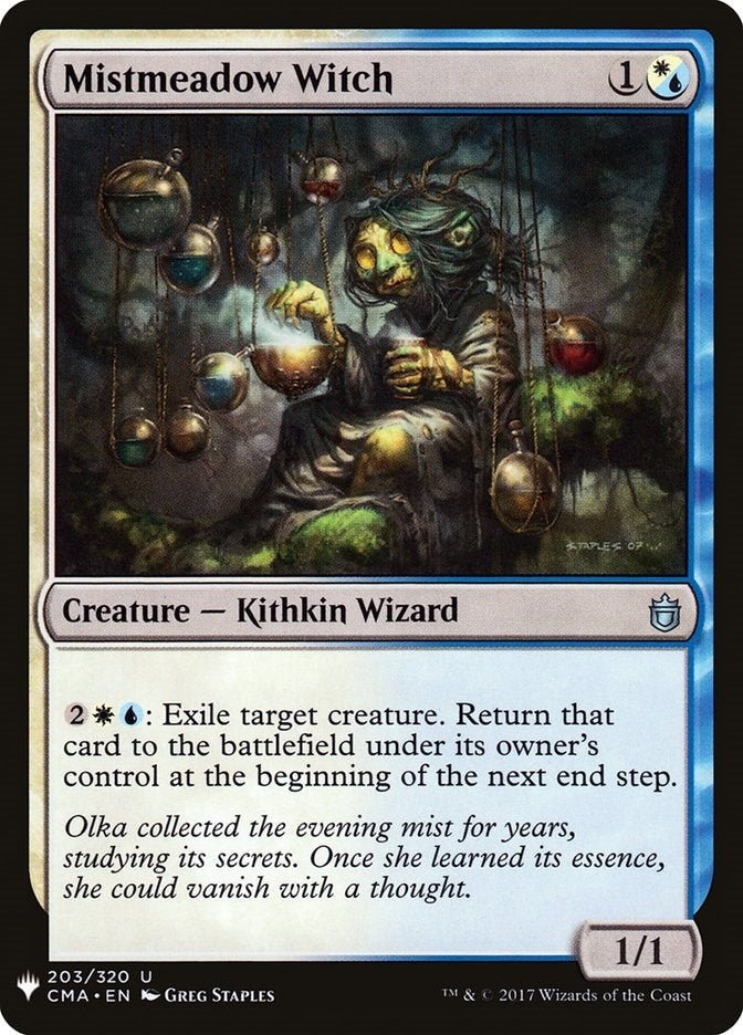 Image for Mistmeadow Witch (CMA) (203) [The List Reprints] - Magic: The Gathering