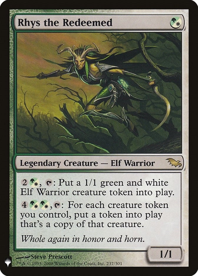 Image for Rhys the Redeemed (237) [The List Reprints] - Magic: The Gathering