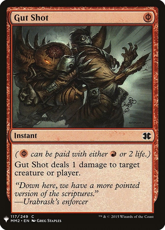 Image for Gut Shot (117) [The List Reprints] - Magic: The Gathering