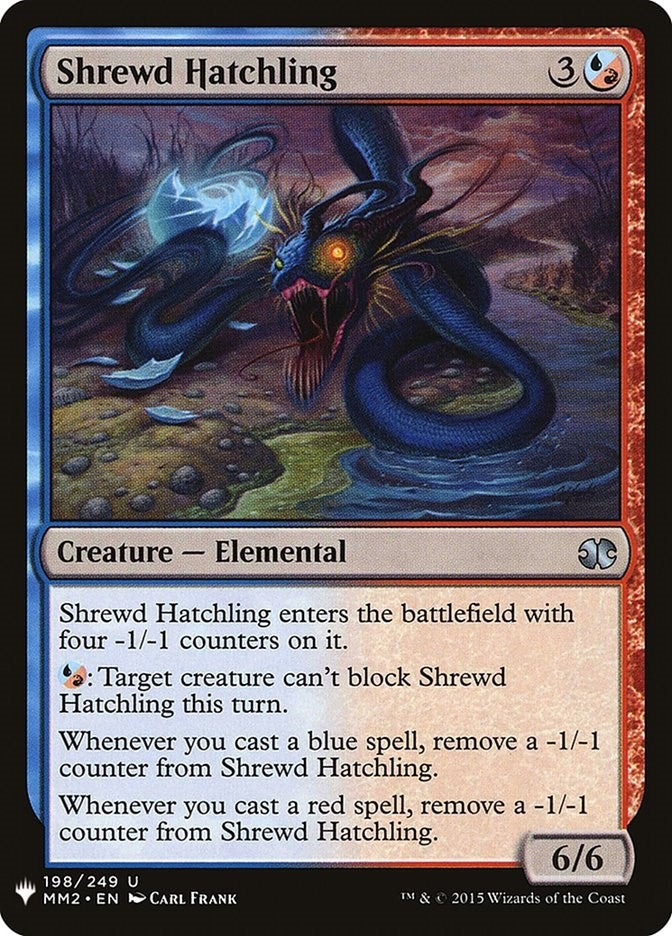 Image for Shrewd Hatchling (198) [The List Reprints] - Magic: The Gathering