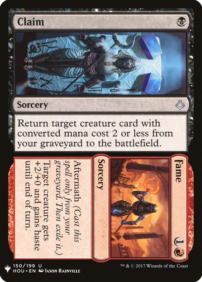 Image for Claim // Fame (150) [The List Reprints] - Magic: The Gathering